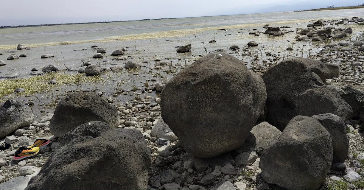 marwa_alsabouni's tweet photo. On #EarthDay2023, some images from stunning Qattienah dam south Homs. Homs, is true to its nickname: 'mother of the black stones'. In the horizon stands the polluting factory of composite. How can any one destroy such beauty so banally... #buildingforhope #thebattleforhome #homs https://t.co/wDRU7XsM5r