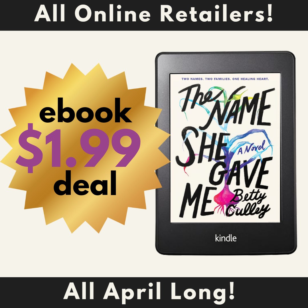 One more week for THE NAME SHE GAVE ME ebook sale!

harpercollins.com/products/the-n…

#AdopteeTwitter #AdopteeVoices #VerseNovel #TheNameSheGaveMe #HarperTeen #YABooks #YALit #Adoptee #ebooksale