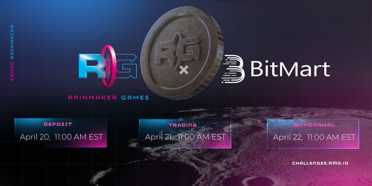 Binance_bnb_btc's tweet photo. 🔥 New listing @RainmakerGaming on @BitMartExchange
▫️
▫️
#btc #bnb #kriptofuture #ElonMusk #Tesla #ethereum #Tether #listing #Avalanche #matic $RAIN #art #ARB #arbitrum #NFTs #token #coin #DEX #CEX #Uniswap #Axie #Polygon #APE #SHIB #doge #USDC #ldo #dogecoin #shiba #Airdrop https://t.co/ldymPWK0ef