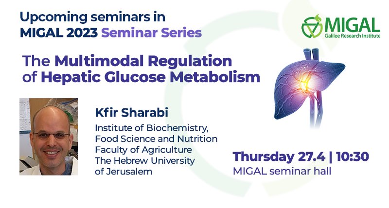 OrDShahar's tweet photo. Looking forward to the upcoming seminar by Dr Kfir Sharabi @KfirSharabi this Thursday at #MIGAL https://t.co/6teHyS07Gf