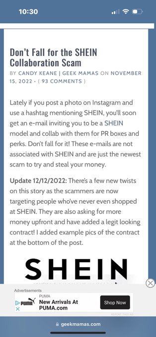 Attention Ladies who love SHEIN! There is a scam going around! You will get an email similar to this<a href="/tag/ugccommunity"class="tags"><span>#ugccommunity</span></a><a href="/tag/ugccontentcreator"class="tags"><span>#ugccontentcreator</span></a><a href="/tag/ugccreator"class="tags"><span>#ugccreator</span></a>