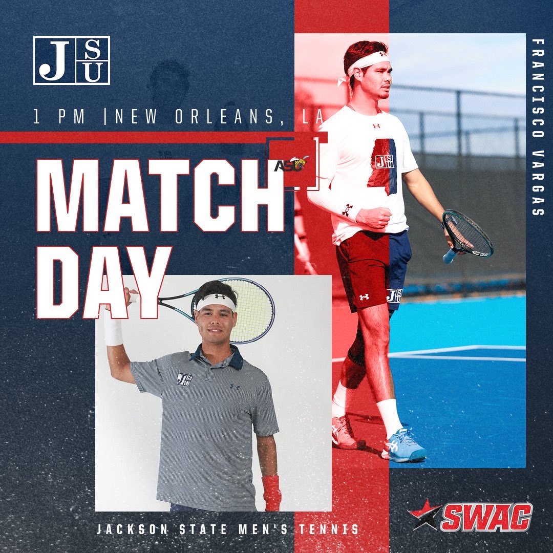 It’s CHAMPIONSHIP SUNDAY🎾

The @gojsutigerstennis teams will compete for SWAC titles today at City Park Tennis Center inNew Orleans, La. The women will take on FAMU at 9 am and the men will face Alabama State at 1 pm!

#TheeILove | #SWACTen | #GoJSUTigers🐅
