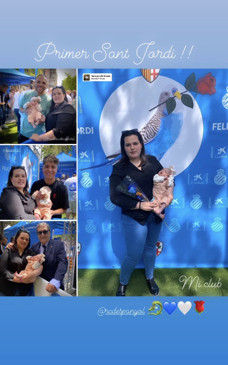 na_vazquez22's tweet photo. Mi pequeña ya tiene su primera rosa de Sant Jordi 🤍💙🐉🌹. Gracias @RCDEspanyol !!
@MartinBraith @nicomr_
#SantJordi23 #santjordiblanciblau #RCDE #pericas #somhi https://t.co/Ur2OHmDnzo