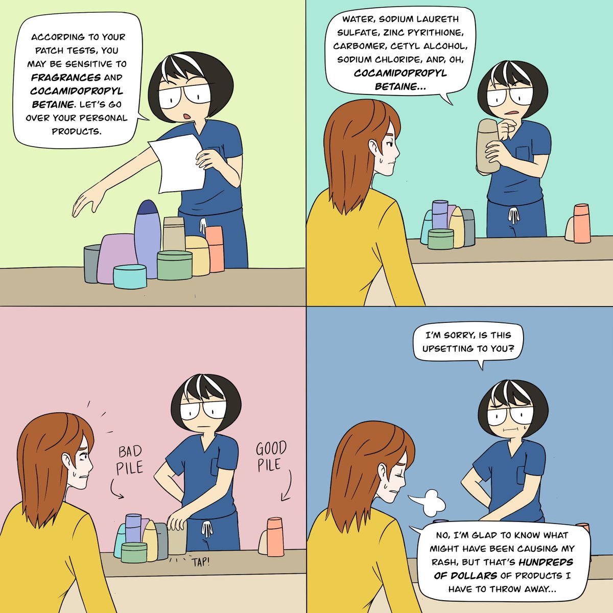 YooJKim's tweet image. What are we putting on our faces? Also, contact dermatologists are SO, SO SMART. #ACDS #contactderm #dermatology #derm