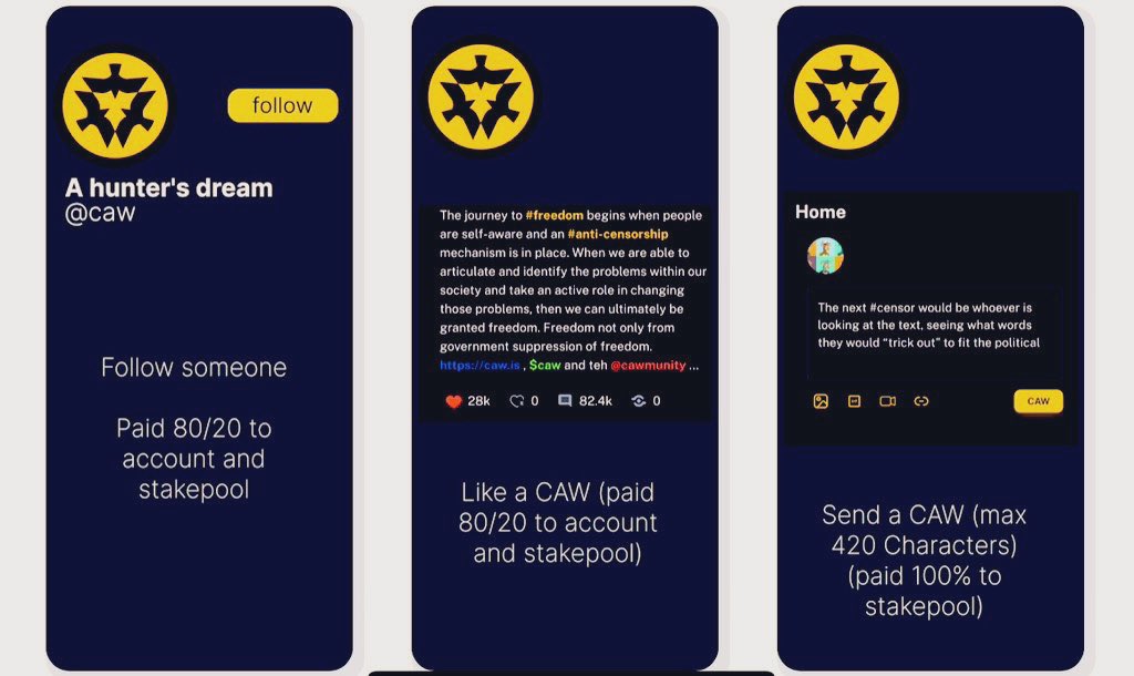 copy &amp; paste $CAW 
m. a. n. i. f. e. s. t. o. ⁉️
caw.is 👀

<a href="/cz_binance/">CZ 🔶 BNB</a> 
<a href="/elonmusk/">Elon Musk</a>