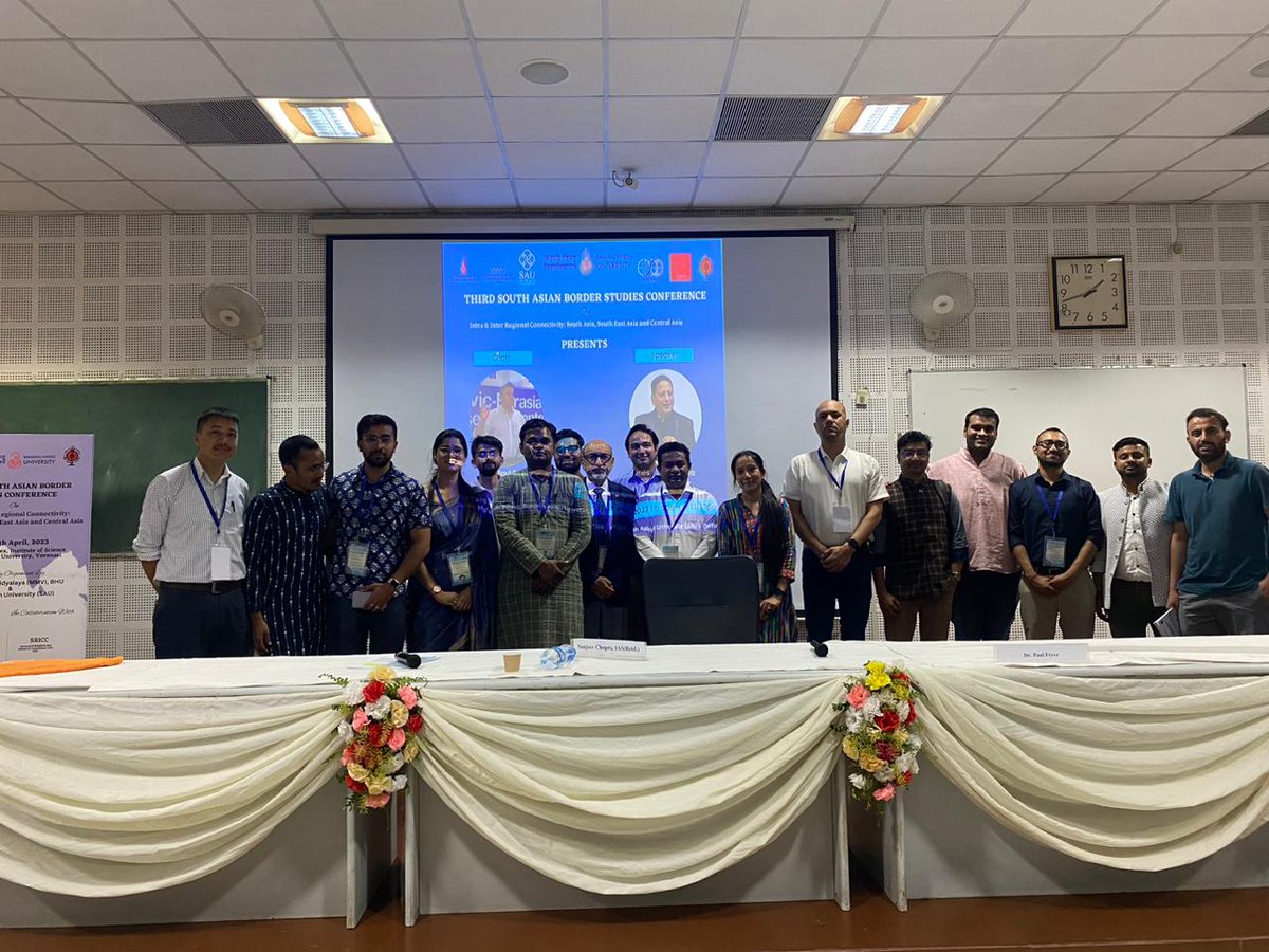 Delwar_17's tweet photo. I presented a paper on "Understanding Online Discourses on India-Bangladesh Trans-regional Connectivity", at "Third South Asian Border Studies Conference" held on April 17-19, 2023 at Banaras Hindu University, Varanasi in Uttar Pradesh, India. https://t.co/k8d0aLWqtU