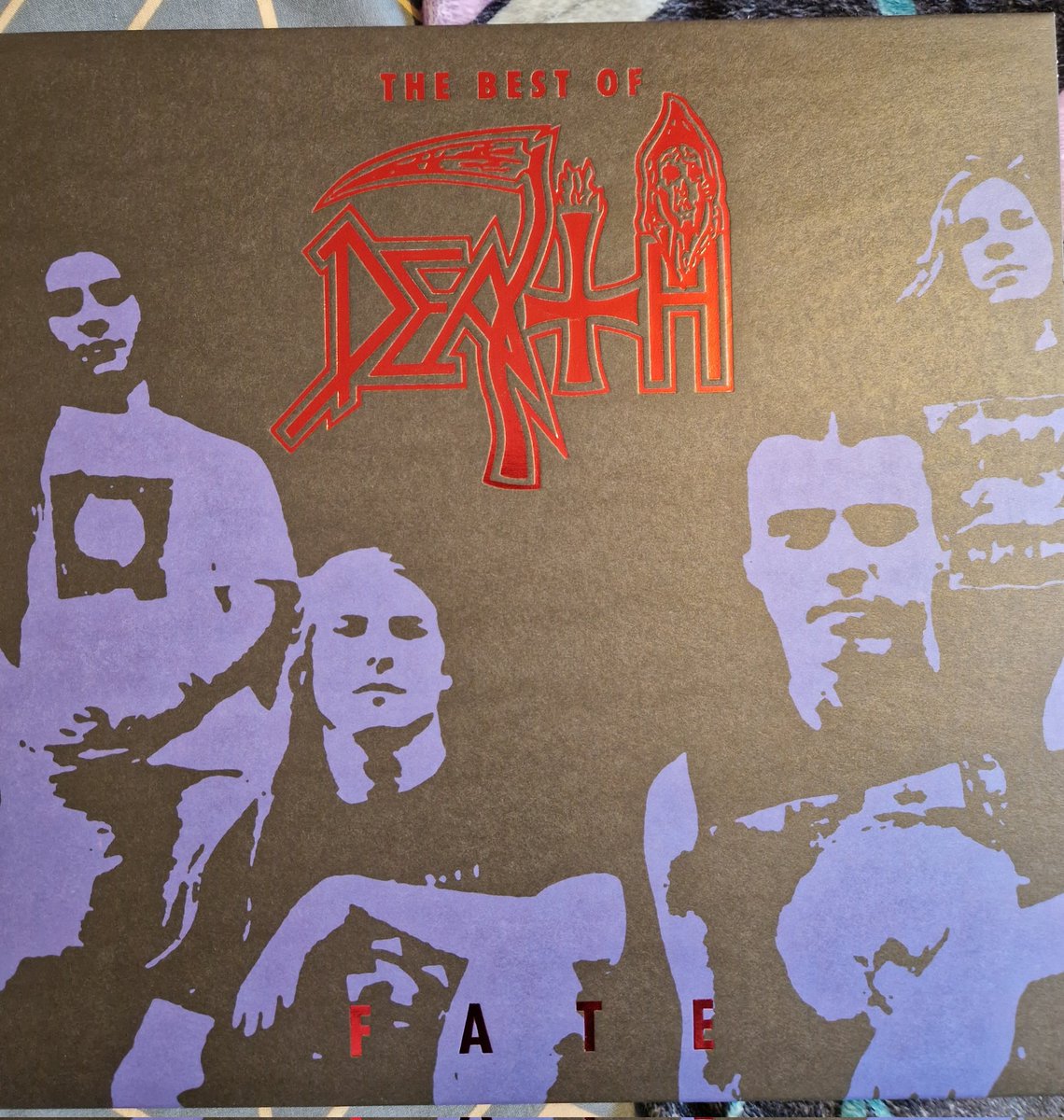 InEcclesiaSatan's tweet photo. I do love a Record Store Day purchase 😍 the red on the album cover is metallic which doesn't come out well in the picture. My favourite death metal band of all time 🖤😍🤘🔥 #Death #RecordStoreDay23 https://t.co/NvYWeRLcWG
