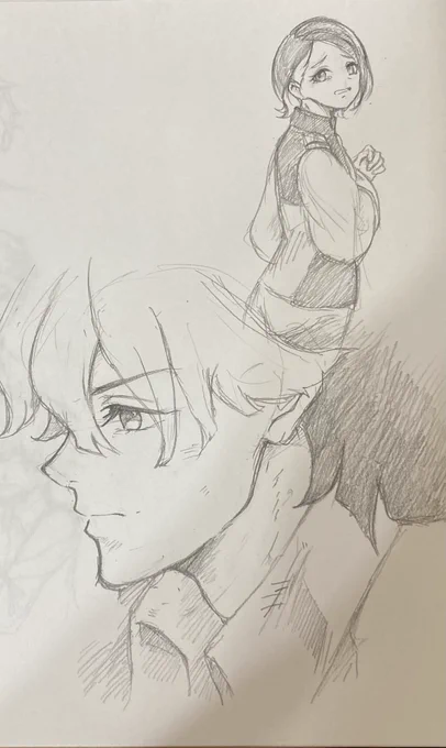 次回のOPのグエル君のところ顔キリッとなってないかなという妄想とニカ姉。現状辛すぎるけど、ずっとその気持ちを持っていて欲しい…… #水星の魔女 