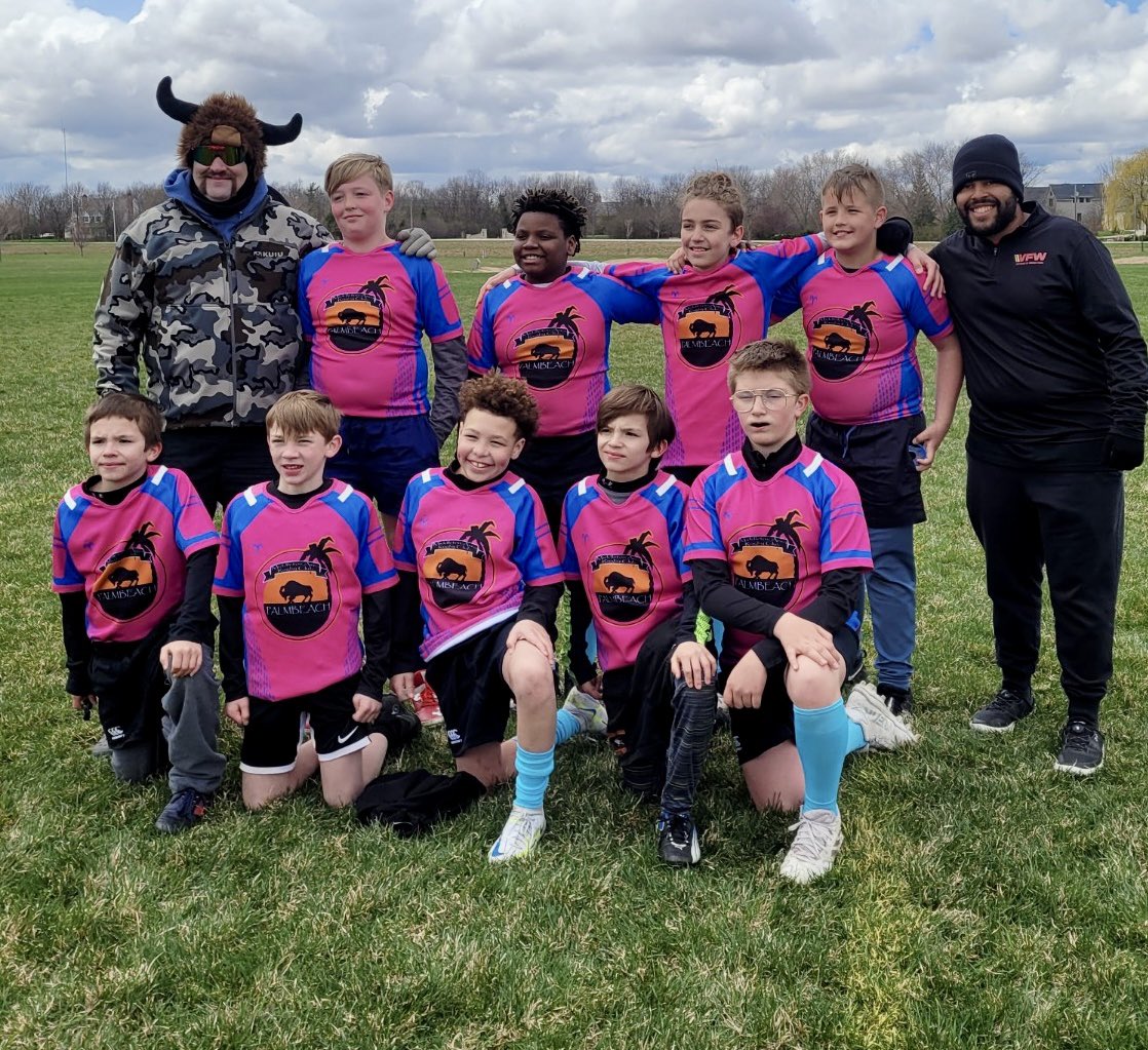 PatriotsRugby's tweet photo. This season we don’t have enough middle schoolers for an entire team but that didn’t keep them from getting to enjoy their first rugby experience! At this weekend’s tournament 2 of our guys got to play with Middleton RFC and 3 with Winneconne. Thanks to everyone involved! https://t.co/6F6WbLuFTw