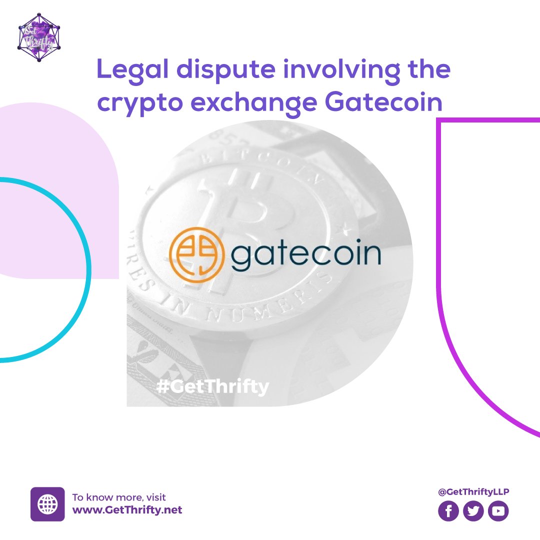 GetThriftyLLP's tweet photo. It has acknowledged #cryptocurrencies as property that can be held in trust in a ruling involving the defunct crypto exchange #Gatecoin. The ruling was made in a legal dispute involving the #crypto #exchange Gatecoin, which collapsed in 2019. https://t.co/aB4vPLnBQP