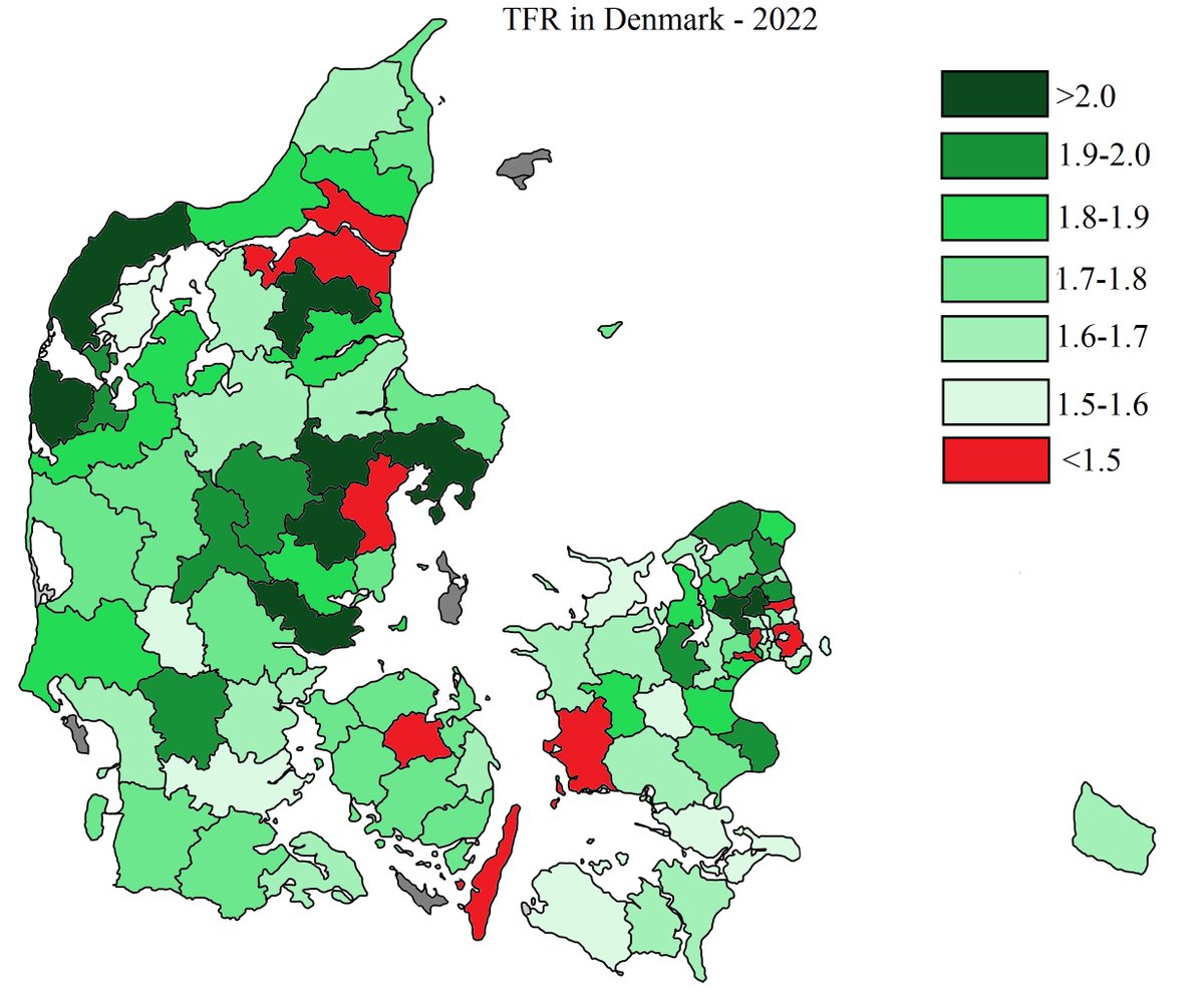 Деспотовина on Twitter "Demographics of Denmark 2022 in maps. Source