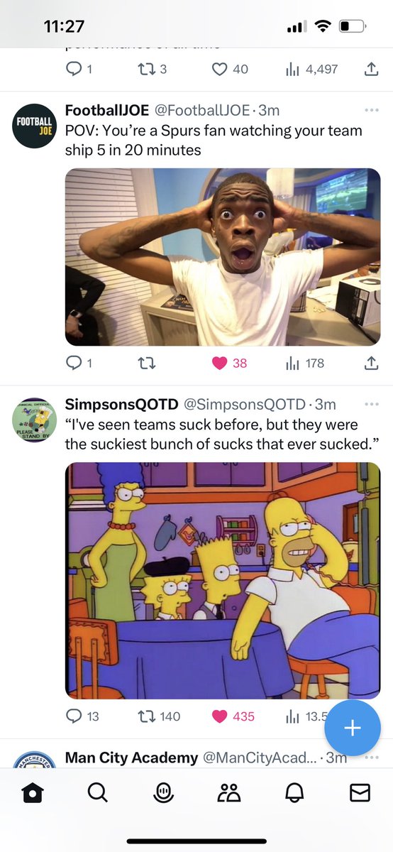 bollo___'s tweet image. My guess is @SimpsonsQOTD is watching @SpursOfficial 😂