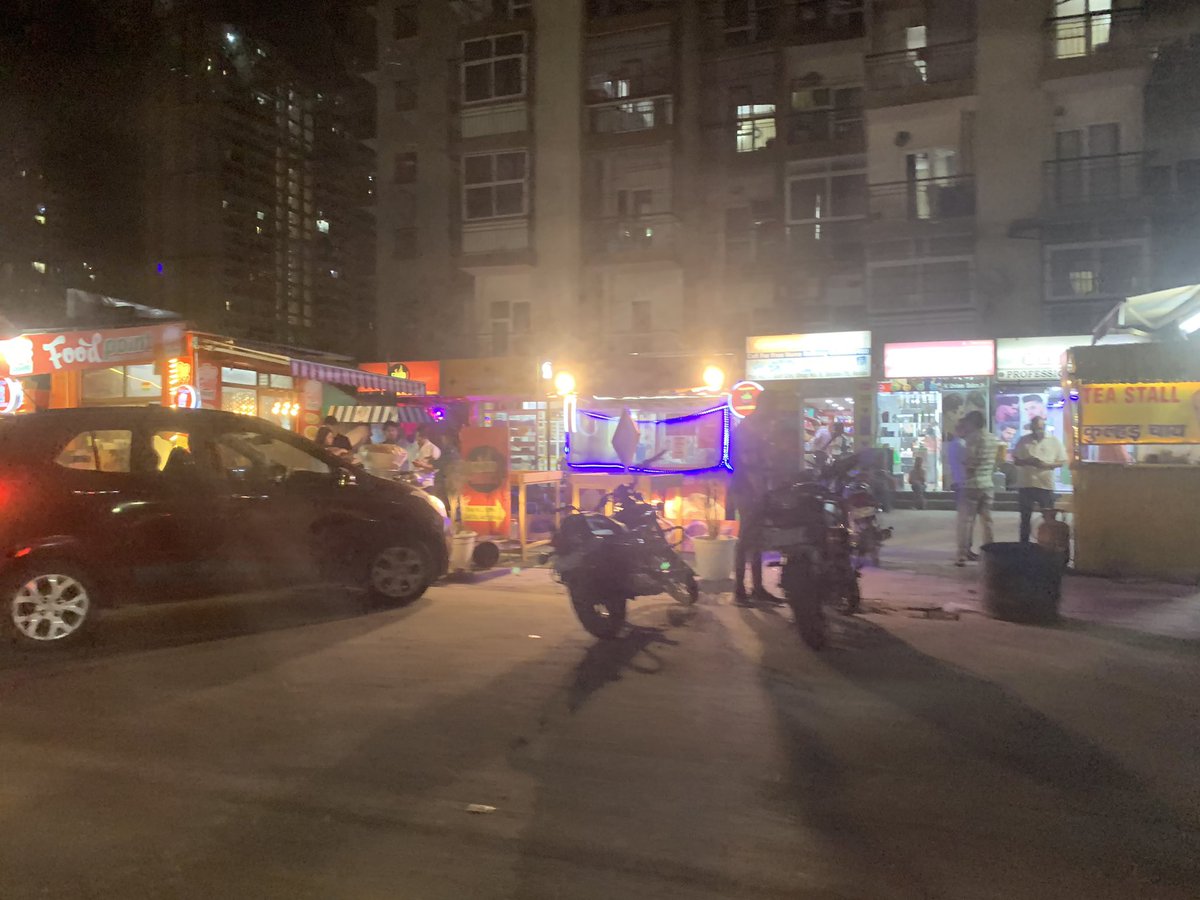 Illegal market flourishing by builders with consent of <a href="/noida_authority/">NOIDA Authority</a> <a href="/CeoNoida/">CEO, NOIDA Authority</a> <a href="/dmgbnagar/">DM NOIDA Gautam Buddha Nagar</a> &amp;under aegis of <a href="/CP_Noida/">CP Noida</a> at Sector75.Although few months back there was fire&amp;miscreant enjoy their evening in car but it seems things get settled on safety of residents.
<a href="/myogiadityanath/">Yogi Adityanath</a>