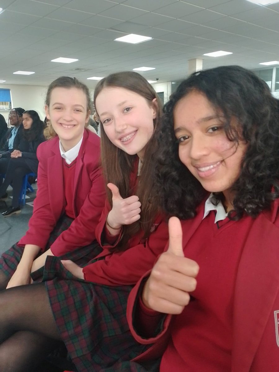 RedmaidsEnglish's tweet photo. It's the final countdown!
Esther, Freya and Tara are looking relaxed ahead of their performance in the NATIONAL FINAL of Rotary Youth Speaks public speaking competition!
After winning 4 fierce rounds this year, we @RedmaidsHigh are incredibly proud of them whatever the result! 👏 https://t.co/i1FMHZiTxf