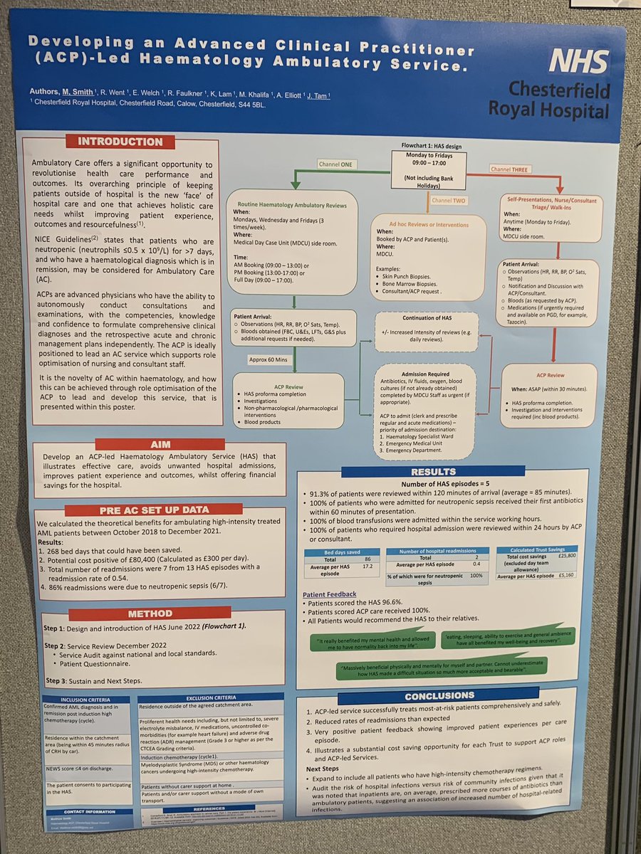 Kirsty Crozier💙 (@kirstycrozier) on Twitter photo And finally for now…developing an advanced clinical practitioner led Haem ambulatory service <a href="/BritSocHaem/">BSH - Haematology</a> #BSH2023 #ACP And finally for now…developing an advanced clinical practitioner led Haem ambulatory service <a href="/BritSocHaem/">BSH - Haematology</a> #BSH2023 #ACP