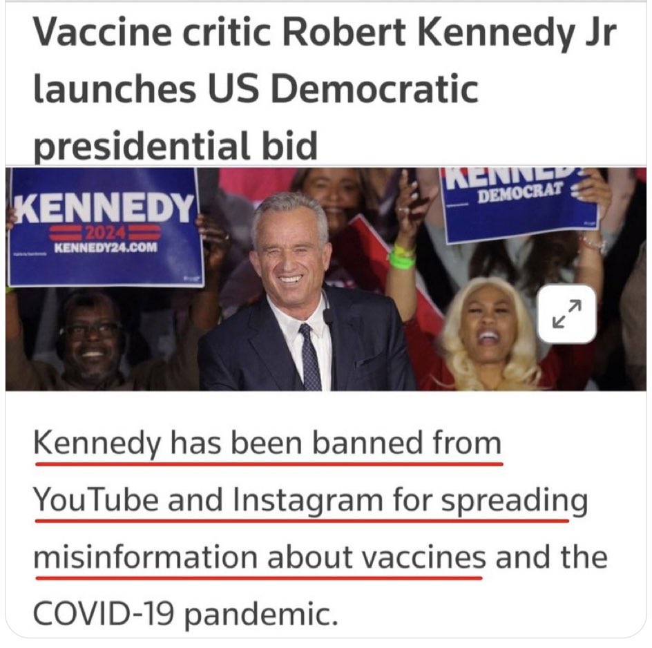 kinley_brenda's tweet photo. 🚨Robert Kennedy Jr is not a Democrat

🚩He’s a MAGA backed, anti-vaxxer candidate
🚩He’s recruited by Bannon &amp; promoted by Roger Stone
🚩He’s a useful idiot &amp; Trojan horse designed to help Trump
🚩His brothers/sisters have come out against him

#DemVoice1
#VoteBIGblue
#Dems4USA https://t.co/W08cUgGbtP