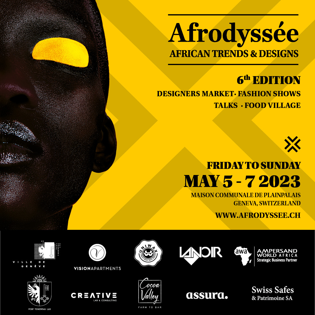 afrodyssee's tweet photo. From 5 to 7 May 2023 in #Geneva (#Switzerland), let’s celebrate together the best of #contemporary #African #trends and #creation. Discover an exclusive selection of #designers and #artisans working in #fashion and #crafts. 
#market #fashionshow #africandesigners #culture #talks https://t.co/ZvrENLT4oh