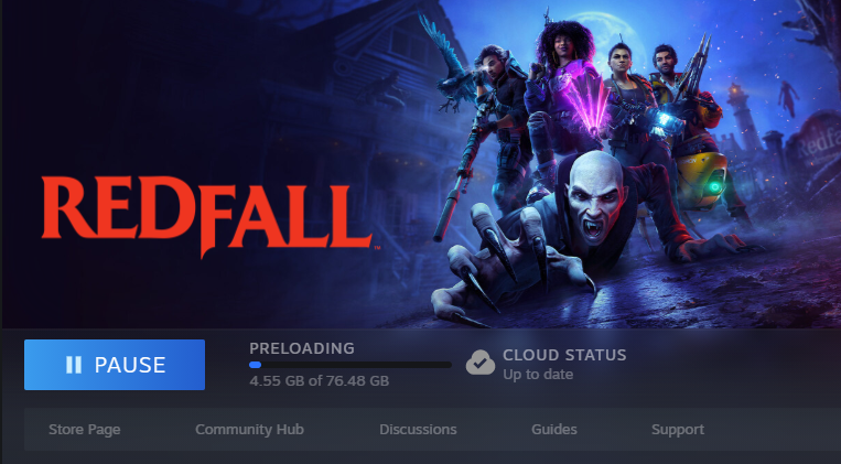 shapeintheglass's tweet image. Super excited for another Arkane Austin release!! I failed to capture the preload at exactly 04.51 GB of progress but let's pretend I did