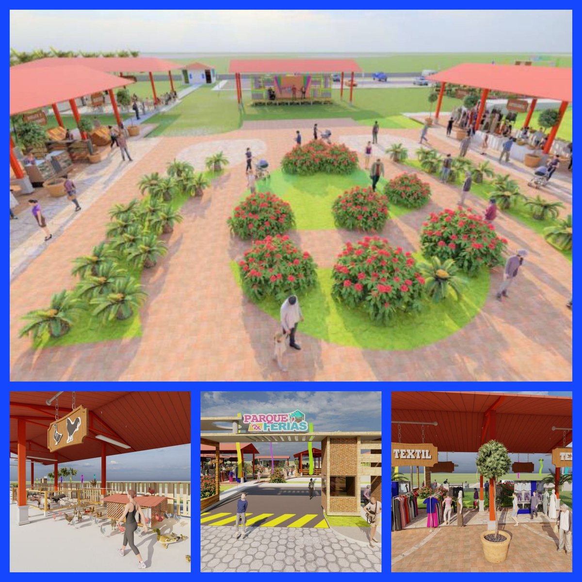 💥🕊🇳🇮Así serán los nuevos Parques de Ferias Municipales en Nicaragua

#UnidosEnVictorias
#TomasOrgulloSandinista