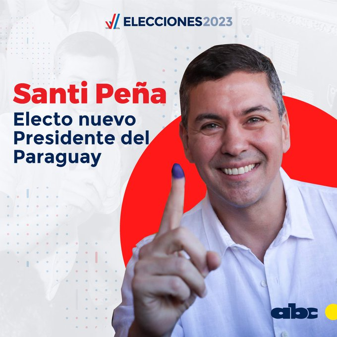 Benru79's tweet photo. Santi Peña, que venía de perder las internas ante Marito hace 5 años, es el nuevo presidente de Paraguay. 

La oposición deberá llegar unida al 2028, con un nuevo candidato que los represente. Por separado, volverán a fracasar.

Esperemos que se cumpla el "vamos a estar mejor". https://t.co/GOL6FwCtvw
