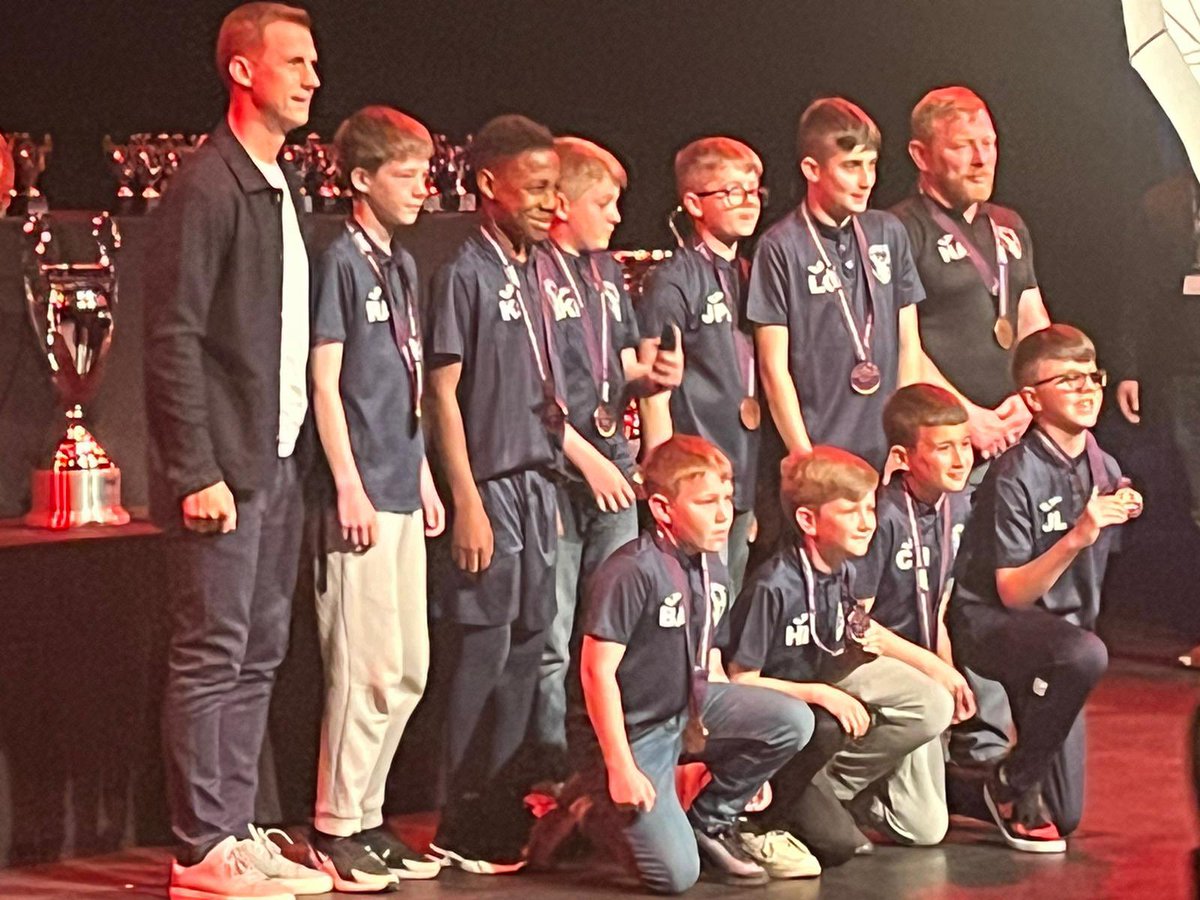 angeh73's tweet photo. We have all had the best weekend. And to top it off we won a trophy for best  sporting team for the under 12’s on the pitch. You done us all so proud … amazing 👏🏼👏🏼👏🏼👏🏼 https://t.co/gToi1S17MW