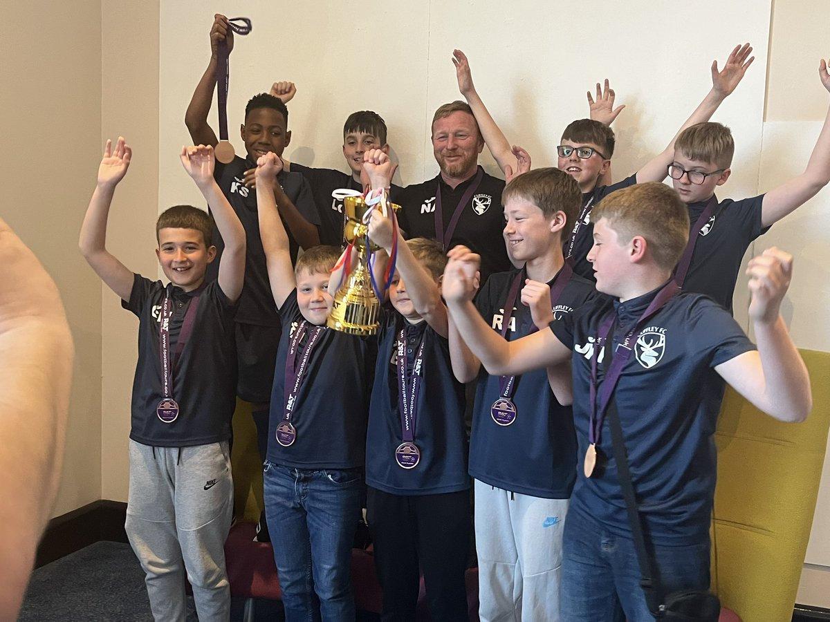 angeh73's tweet photo. We have all had the best weekend. And to top it off we won a trophy for best  sporting team for the under 12’s on the pitch. You done us all so proud … amazing 👏🏼👏🏼👏🏼👏🏼 https://t.co/gToi1S17MW