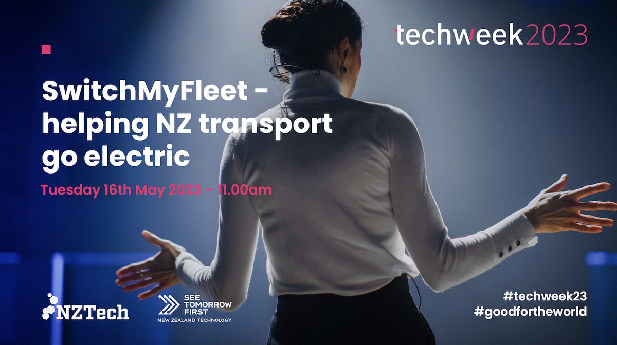 If you’re a Fleet or Transport Operations Manager, or just have an interest in NZ’s uptake of electric vehicles for commercial use, don’t miss our “SwitchMyFleet - helping NZ transport go electric” webinar at @TechweekNZ. 

#techweek23 #goodfortheworld 

techweek.co.nz/programme/view…