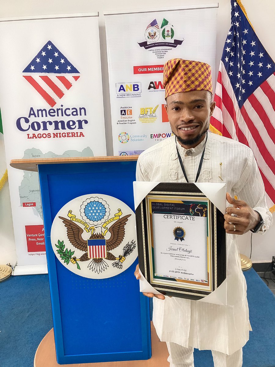 Holatung's tweet image. The Global Digital Development Forum, GDDF Nigeria Watchparty 2023 was a success. I want to thank the organizers for this recognition and honorable mention.

@TechChange 
#TeamAI
#GDDF2023 
#GDDFNigeria 
#USAID 
#Chemonics 
#Deloitte 
#TechChange 
#DAIGlobal 
#Google 
#RTI_Intl…