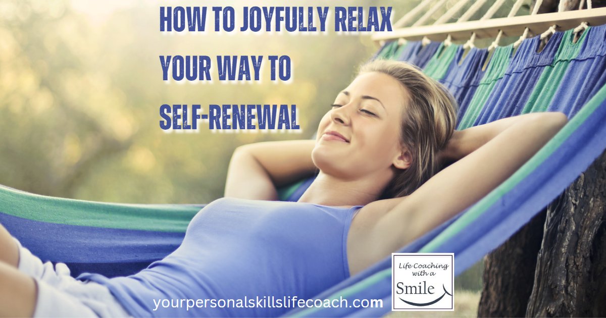 LifeCoachingWi3's tweet photo. Our self-renewal series continues with "How to Joyfully Relax Your Way to Self-Renewal." Certainly doing something fun will be part of it.

https://t.co/VCI8iwUHDe

#selfcare #emotionalintelligence #relaxing https://t.co/XZFF11oB5z