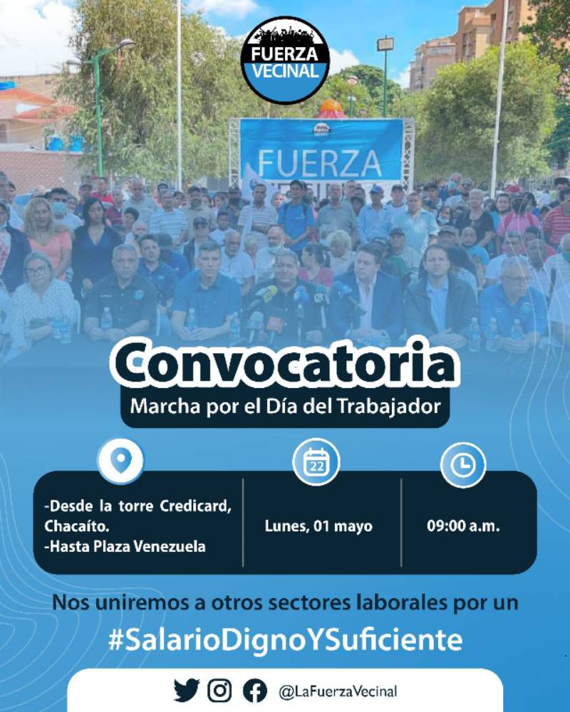Mañana #1eroDeMayo todos a la calle, por un #SalarioDignoYSuficiente