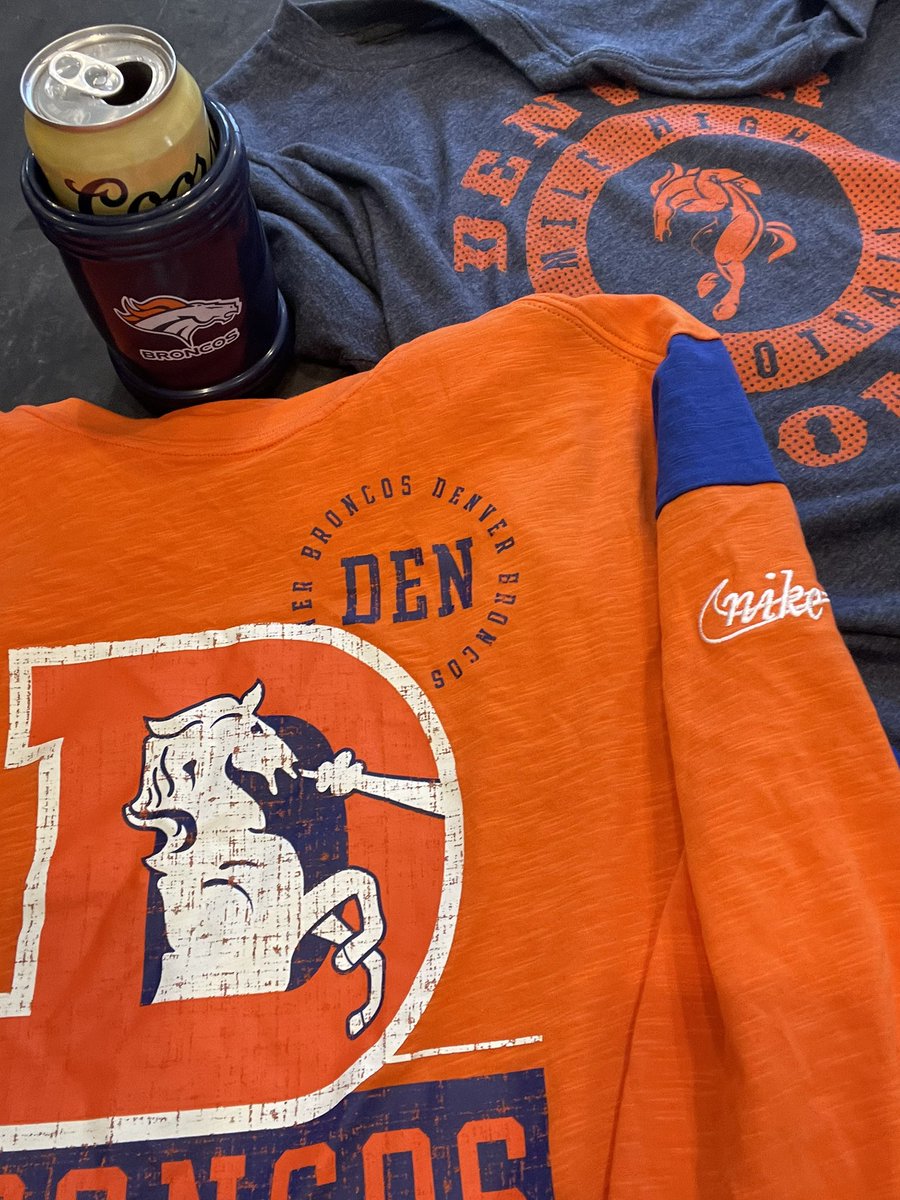 Thriftin finds🤍🧡💙 #DB4L #BroncosCountry