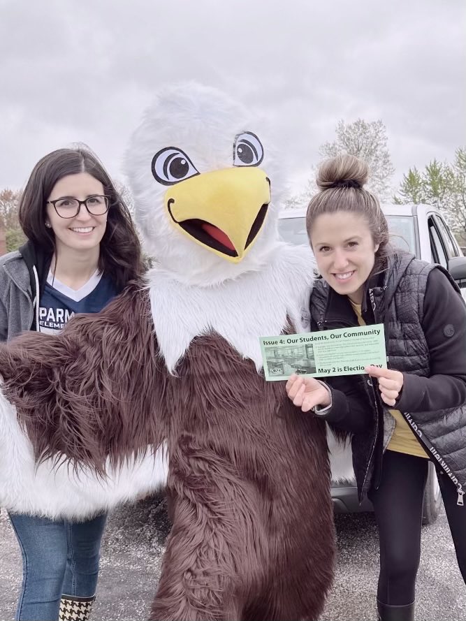 Even Parma Park Parker hit the doors for us this weekend! Yes on Issue 4!