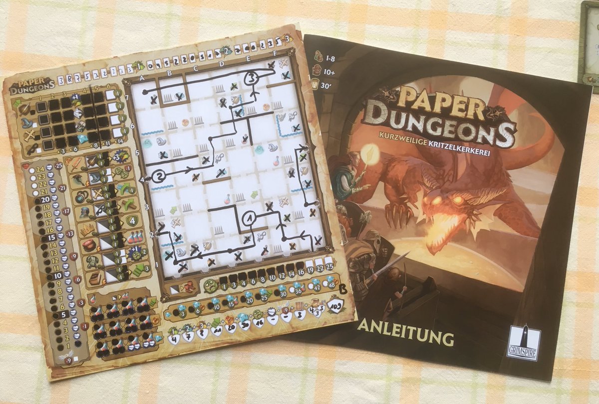 tootles42's tweet photo. Sahnewürfel in #PaperDungeons - lief sehr fluffig für einen sonntäglichen Besuch bei den Bossen im Dungeon. 😎🤘 Das mag ich echt gerne. 😉 https://t.co/CCaDwy8xAL