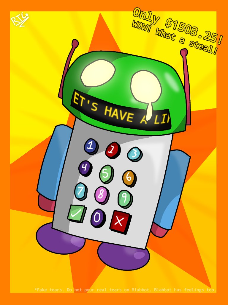 RTCArtist_'s tweet photo. Emotional Support Blabbot 🤖

#amandatheadventurer #AmandatheAdventurerfanart #blabbot https://t.co/LhmwPu1CfA
