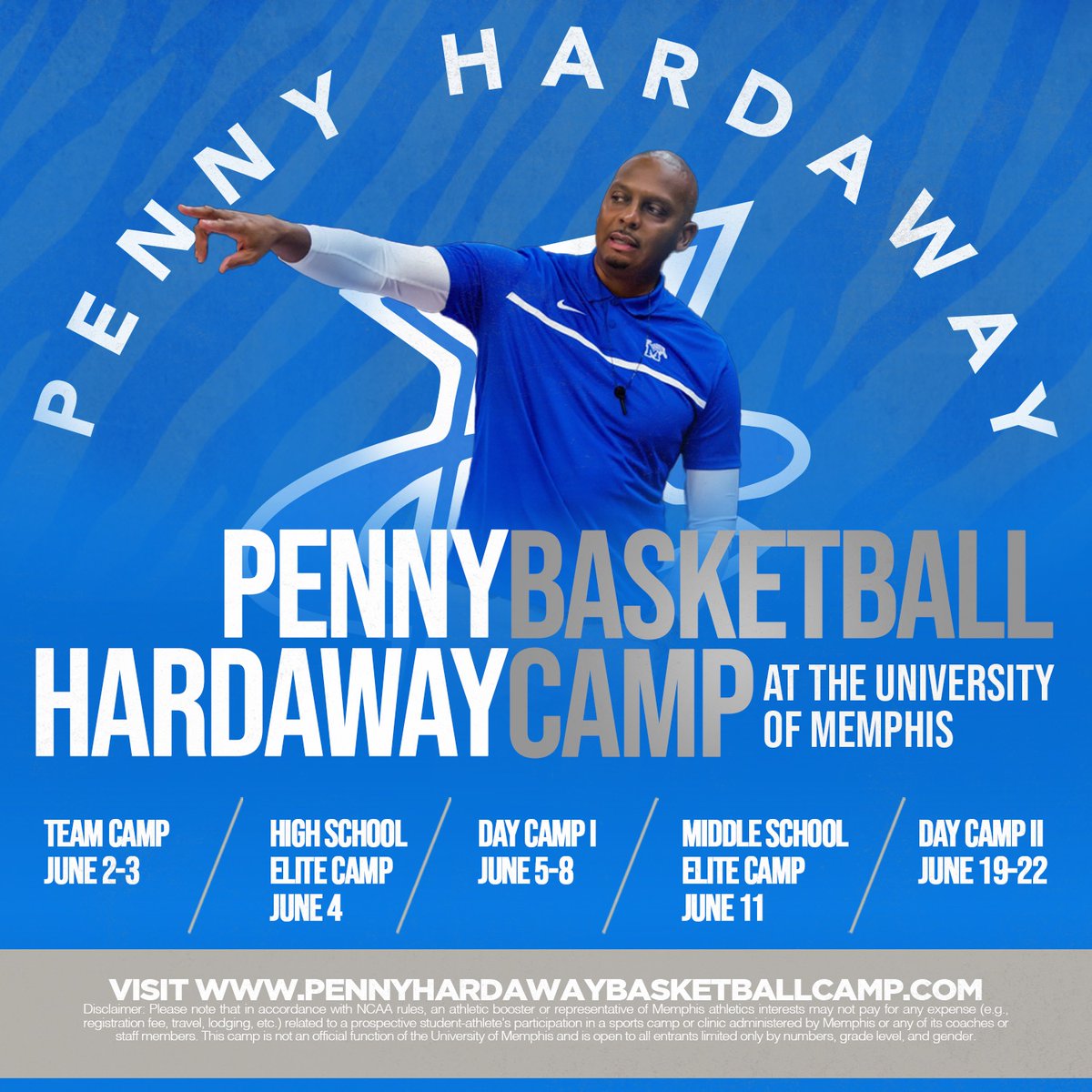 Registration is now open for the the Penny Hardaway Basketball Camp! To register,  please visit Pennyhardawaybasketballcamp.com.  GTG