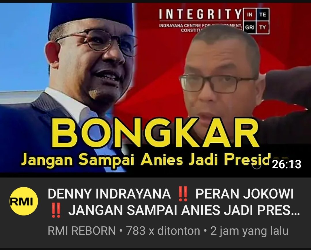 aRi4_07's tweet photo. Kelakuan dajal  oligarki, Jokowi dan antek anteknya mati matian menjegal @aniesbaswedan  agar jangan sampai  jadi presiden, di bongkar habis Deny Indrayana.

Apa mereka masih punya malu? https://t.co/0Hisbj2vMG