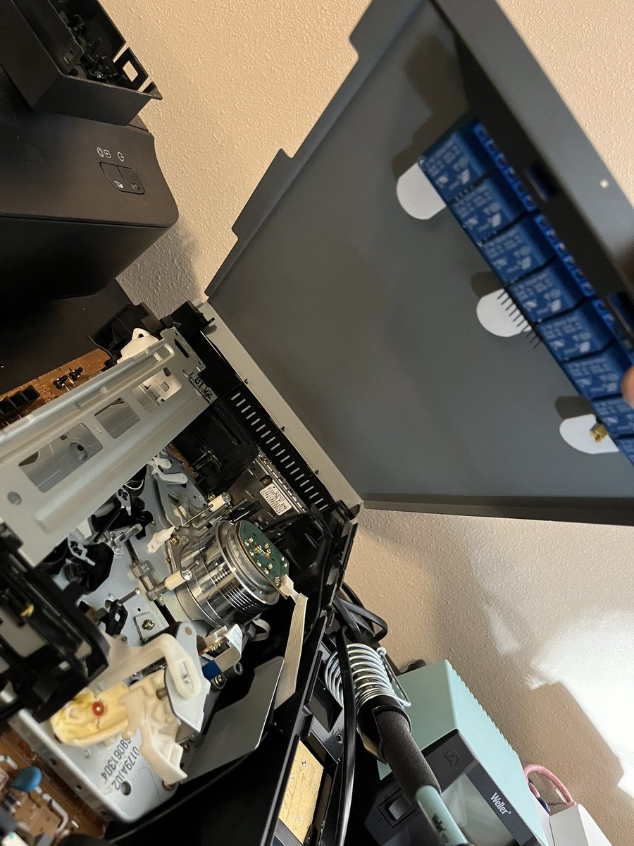 Surprise relay bank inside my VCR 
I will not elaborate