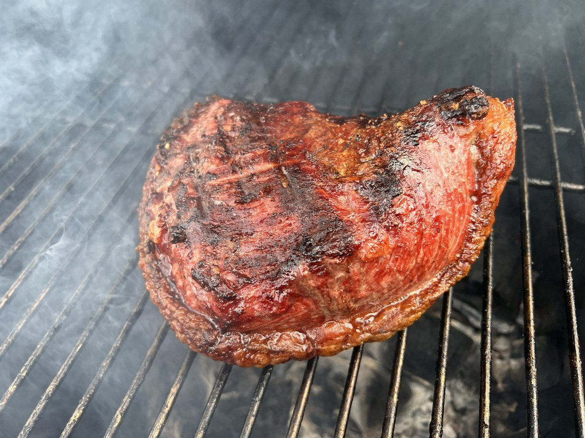 MarkPuente's tweet photo. Picanha is a cut of beef first made popular in Brazil, and isn’t something you’ll see in many butcher shops in the Cleveland area. But @DWmeats has it at the @WestSideMarket. It’s an amazing cut. 🔥 🔥 🥩 🥩 https://t.co/menIMNAFlq