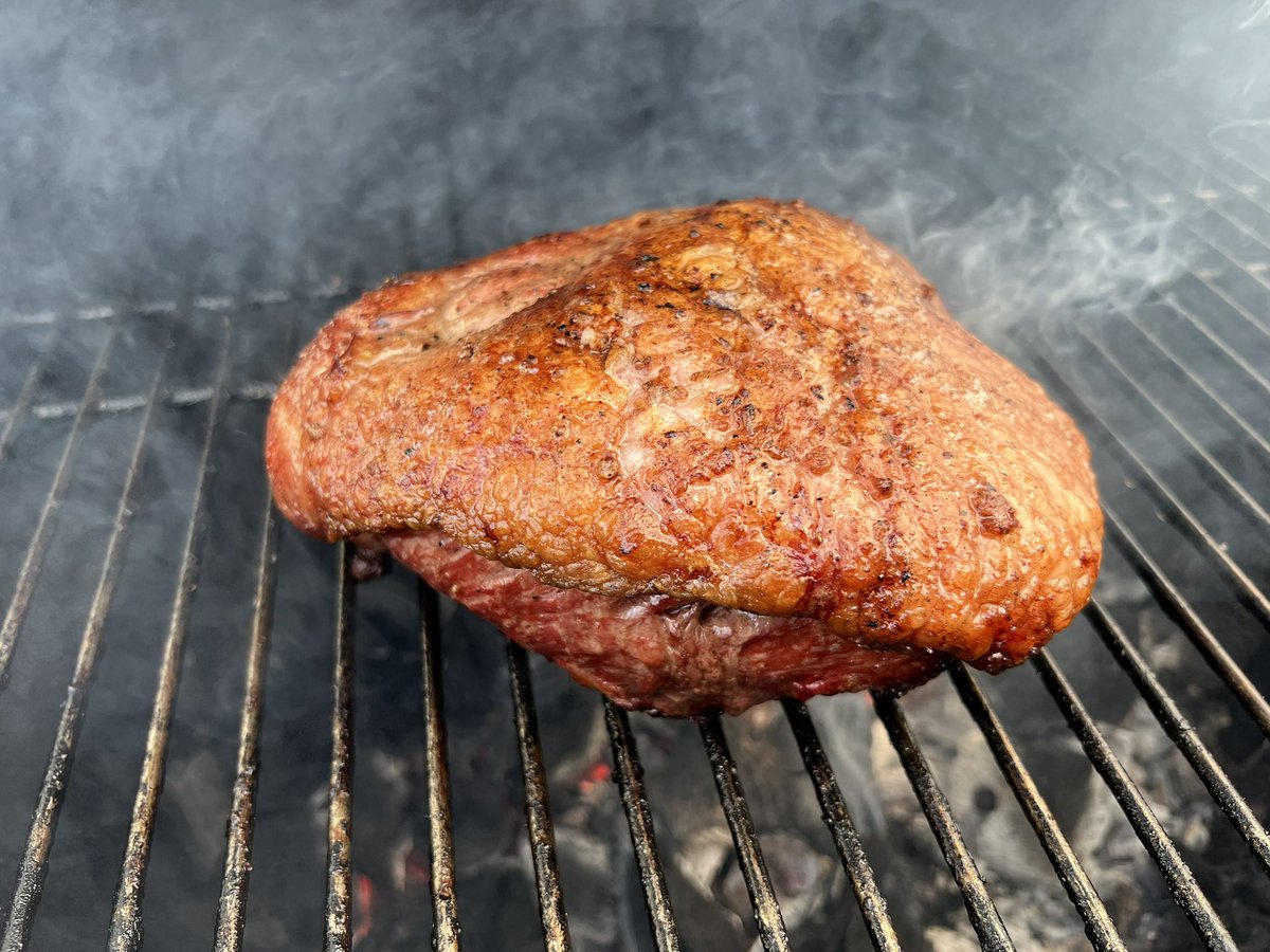 MarkPuente's tweet photo. Picanha is a cut of beef first made popular in Brazil, and isn’t something you’ll see in many butcher shops in the Cleveland area. But @DWmeats has it at the @WestSideMarket. It’s an amazing cut. 🔥 🔥 🥩 🥩 https://t.co/menIMNAFlq
