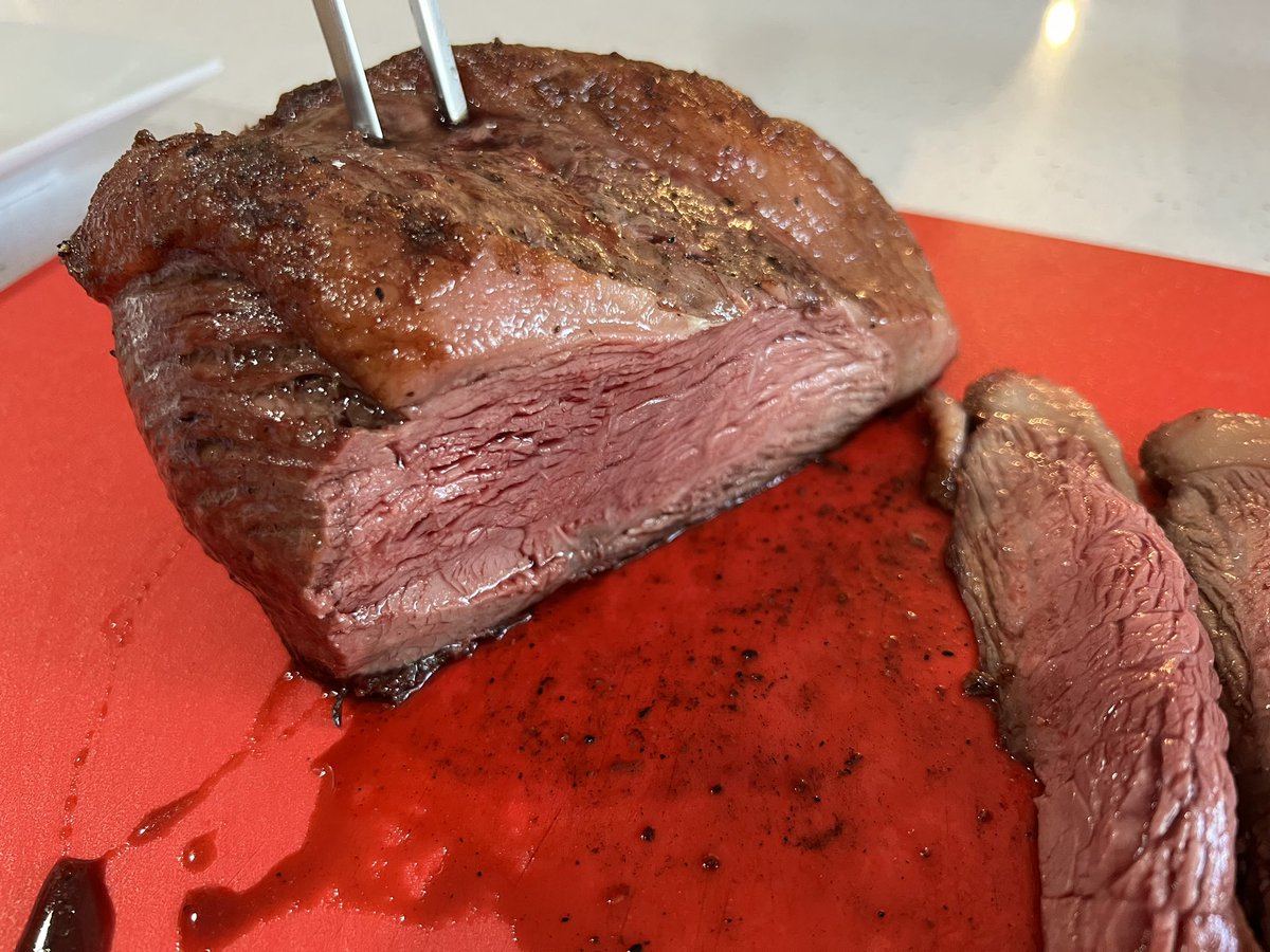 MarkPuente's tweet photo. Picanha is a cut of beef first made popular in Brazil, and isn’t something you’ll see in many butcher shops in the Cleveland area. But @DWmeats has it at the @WestSideMarket. It’s an amazing cut. 🔥 🔥 🥩 🥩 https://t.co/menIMNAFlq
