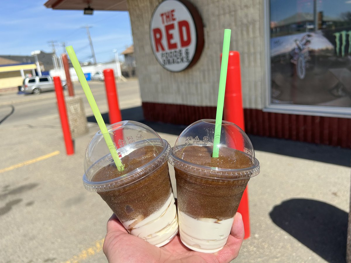 Nothing says #summer more then #slushcreams #creamslushes form #thered in #stonyplain #whatwilliameats