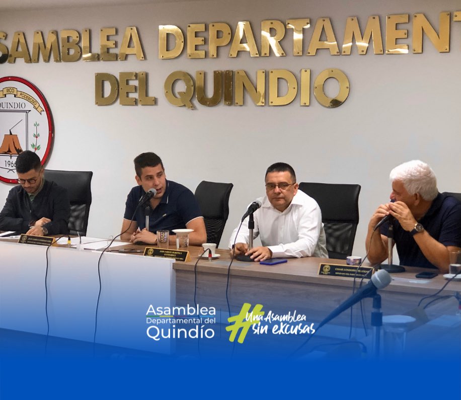 Clausura el Primer Período de Sesiones Ordinarias Vigencia 2023, con la presencia de Gabriel Beltrán en representación de la Gobernación del Quindío.

#UnaAsambleaSinExcusas #RetoQuindío #JuanCamiloCardenas <a href="/QuindioGob/">Gobernación del Quindío</a>