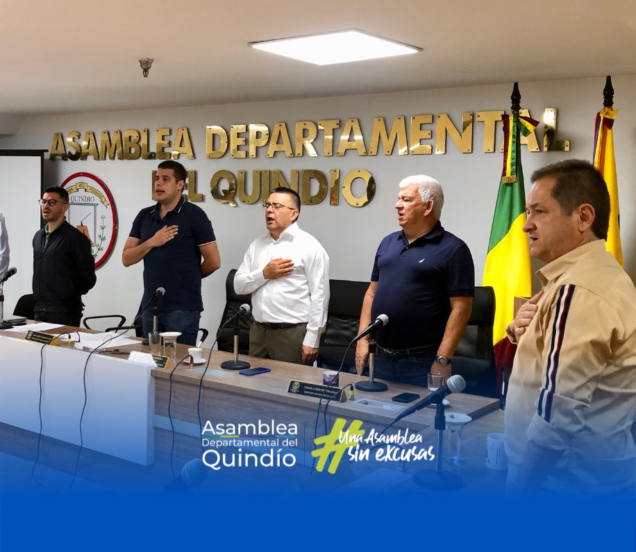 AsambleaQ's tweet photo. Clausura el Primer Período de Sesiones Ordinarias Vigencia 2023, con la presencia de Gabriel Beltrán en representación de la Gobernación del Quindío.

#UnaAsambleaSinExcusas #RetoQuindío #JuanCamiloCardenas @QuindioGob https://t.co/56IrwP9rDc