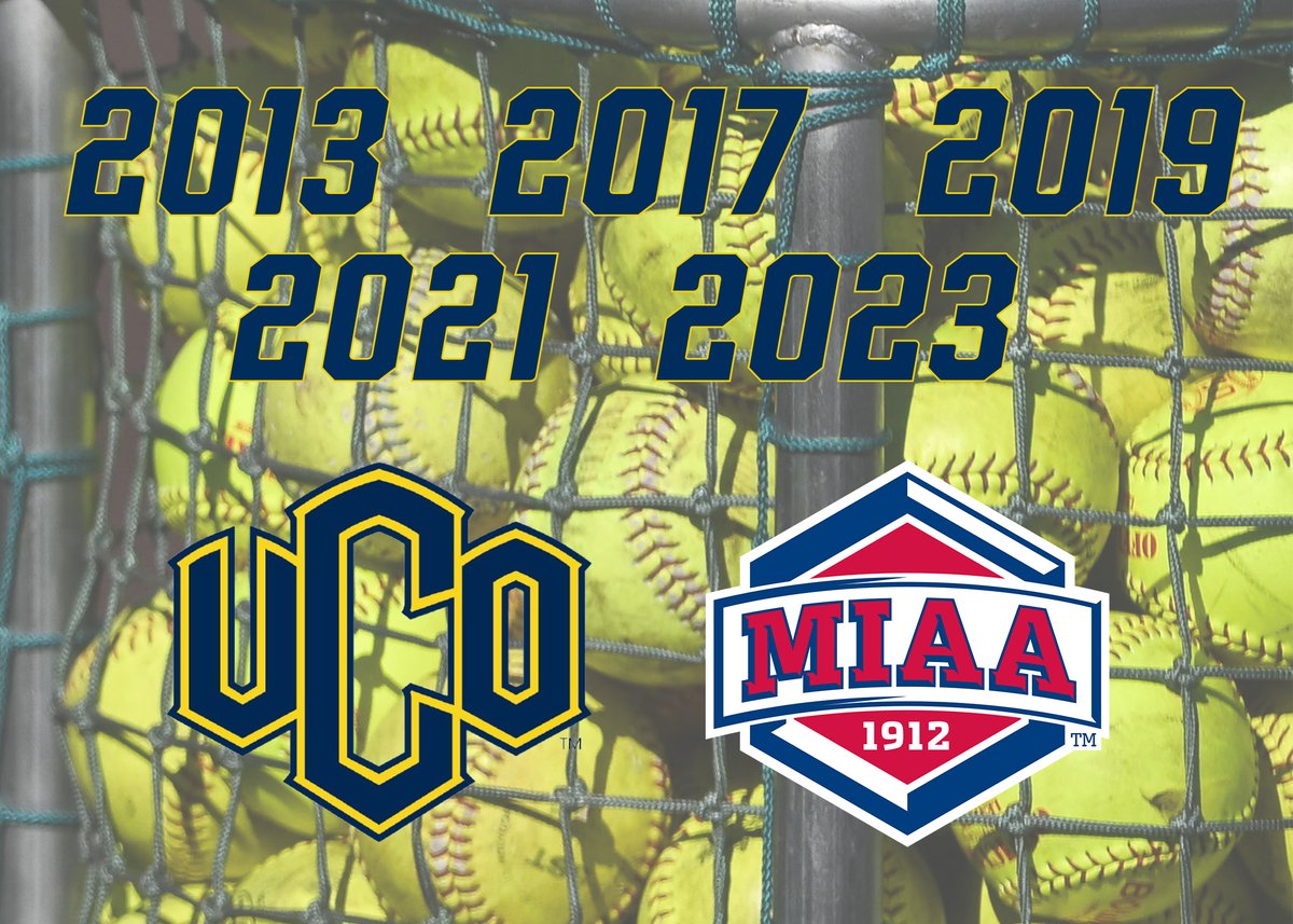 ucoathletics's tweet photo. Five ✋🏼 titles in 10 years for Central Oklahoma! 

@UCOSoftball x #RollChos https://t.co/8XsVngiP0Z