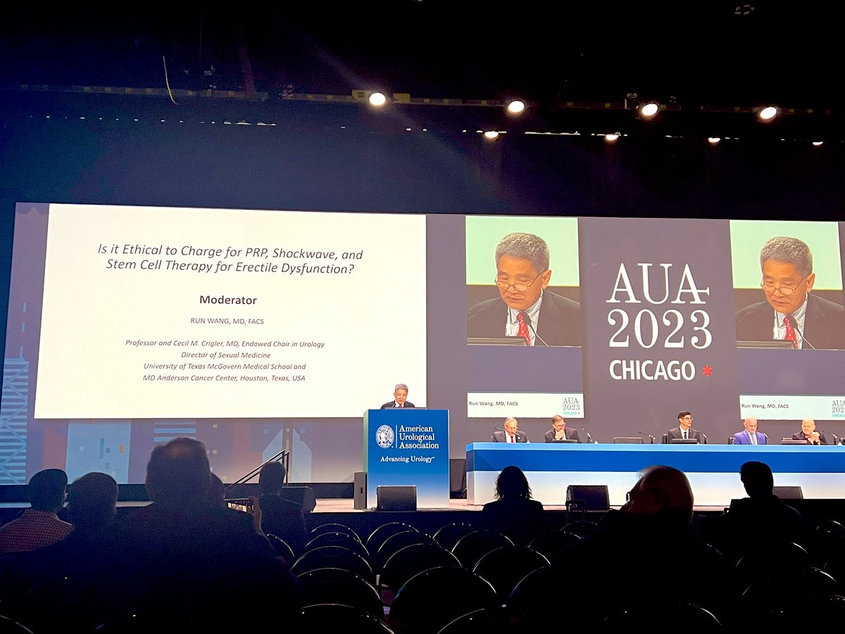 Kareim_UroMD's tweet photo. Great moderated session by Dr Run Wang (#Tigermaker) discussing how ethical it is to charge patients for new restorative ED treatments (PRP, Stem cells and Shock wave)
@AmerUrological @SMSNA_ORG @UTHealthHouston @UTHUrology #AUA23 https://t.co/MDBqAuAHPi