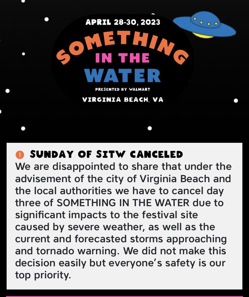 Something in the Water Event - Virginia Beach, VA