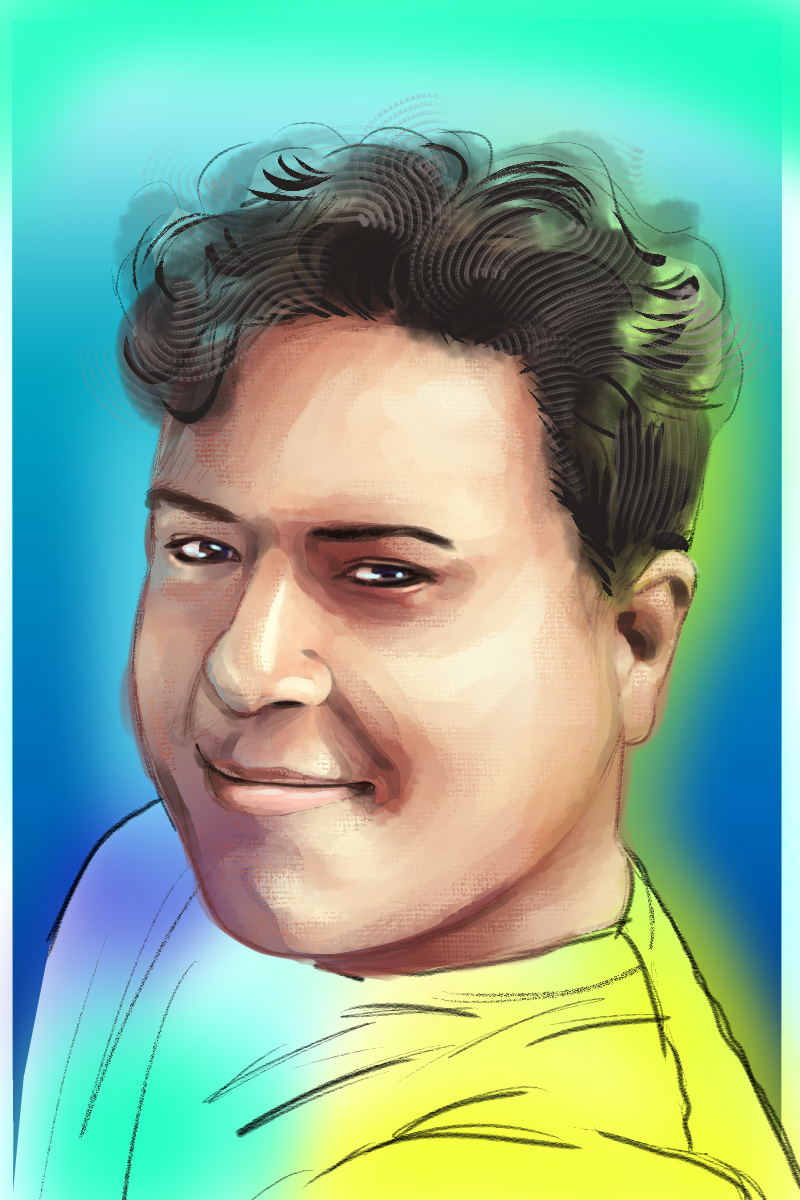 doopadoe's tweet photo. I'm painting a couple of portraits of my brother, Cory, and this is the first one. 
Miss you, bro. https://t.co/8SYSGJ92n4