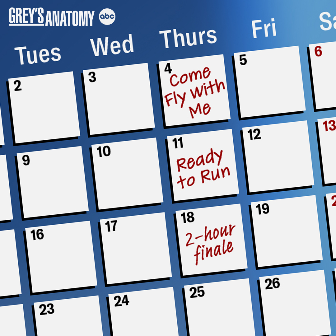 Plan your #GreysDay watch parties accordingly!