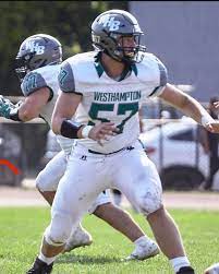 6'5" 290 Gabe Blowes Westhampton Beach High School. Legit 6'5" not 6'3" saying he is 6'5".  Best football is AHEAD of him! Tremendous potential.  Don't MISS OUT! <a href="/GabeBlowes/">Gabe Blowes</a> 
hudl.com/v/2KjXmz