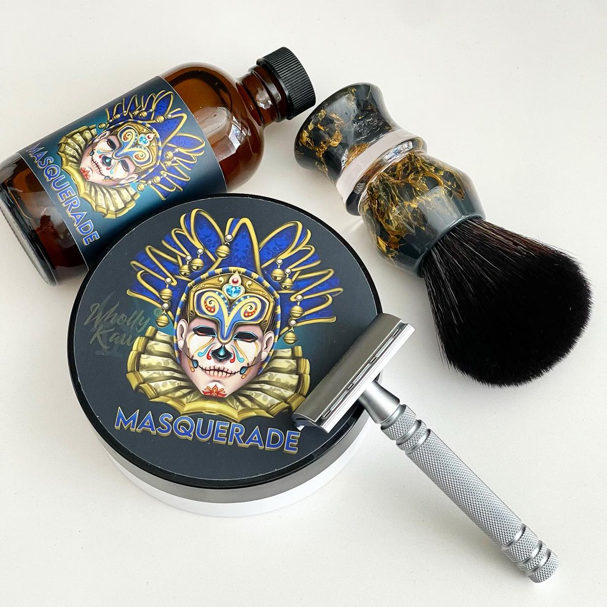 whollykaw's tweet photo. Shave of the Day SOTD 4.30.2023
Wholly Kaw Masquerade Soap & Aftershave
Feather AS-D2 with Perma-sharp
Yaqi Deep Stones 24mm Synthetic Brush
RazoRock Alum Block
#sotd #doubleedgerazor #shavingsoap #shavingbrushes #wetshaving #wetshavers #wetshaveforlife #safetyrazor #shavelikea https://t.co/mZpxTHeG3Z